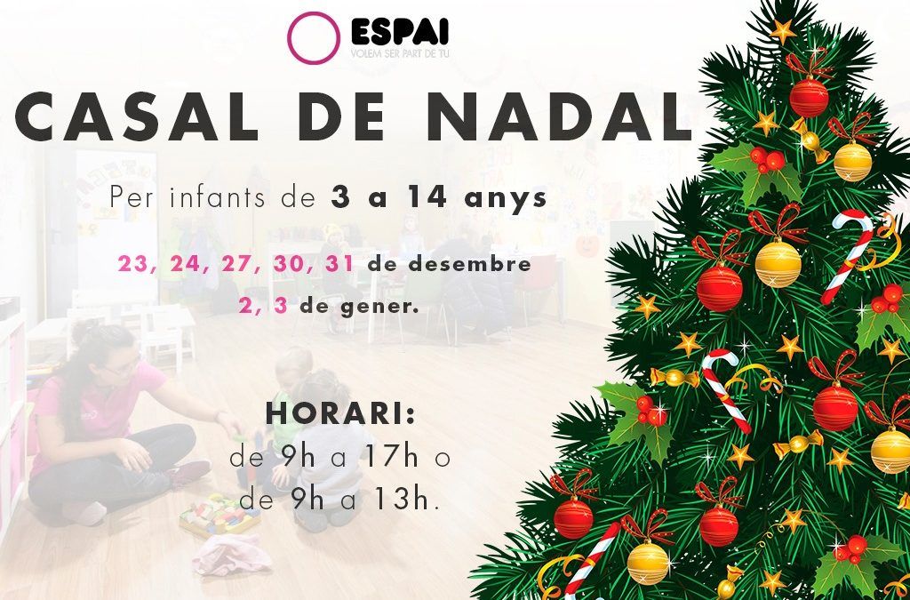 Apunta els teus petits al Casal de Nadal de l’Espai!